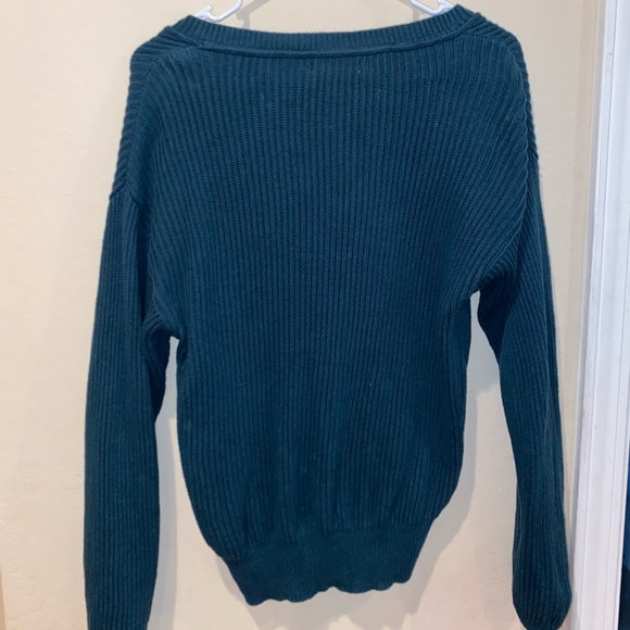 Pacsun Dark Green V-neck Sweater Size XS - Picture 2 of 3